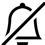 Bell Slash SVG Icon